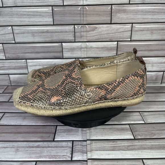 Sam‎ Edelman Women's Leather Snake Print Slip-On Espadrille Shoe Size 7-NEW - Picture 3 of 8